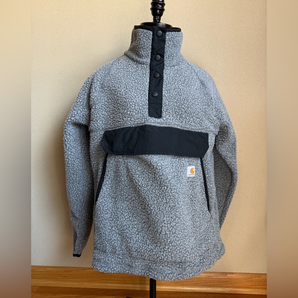Carhartt Sherpa Fleece Pullover Snap Kangaroo Pocket